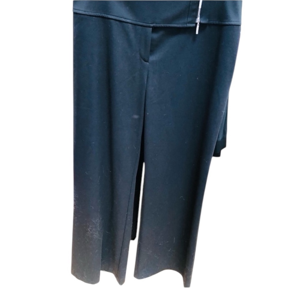 Fashionista size 14 Beautiful black high rise wide leg dress pants